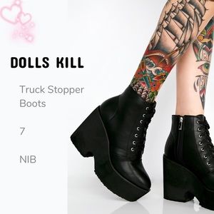DOLLS KILL | Truck Stopper Platform Boots